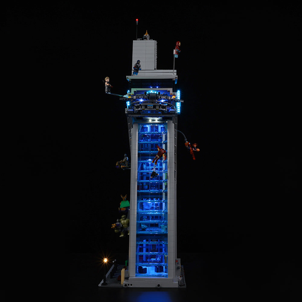 LED Light Kit for Avengers Tower - Compatible with LEGO® 76269 Set